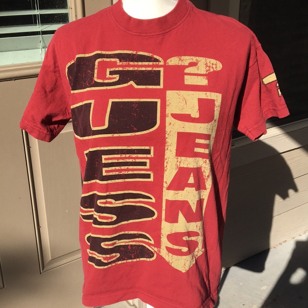 4/$20 red Guess tee